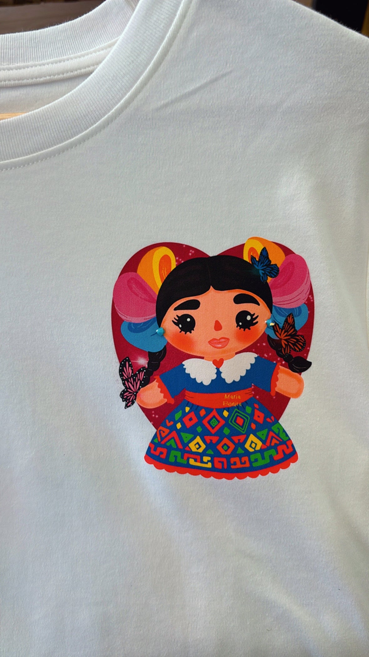 T-shirt Poupée Lele imprimé devant et derrière sans appliques