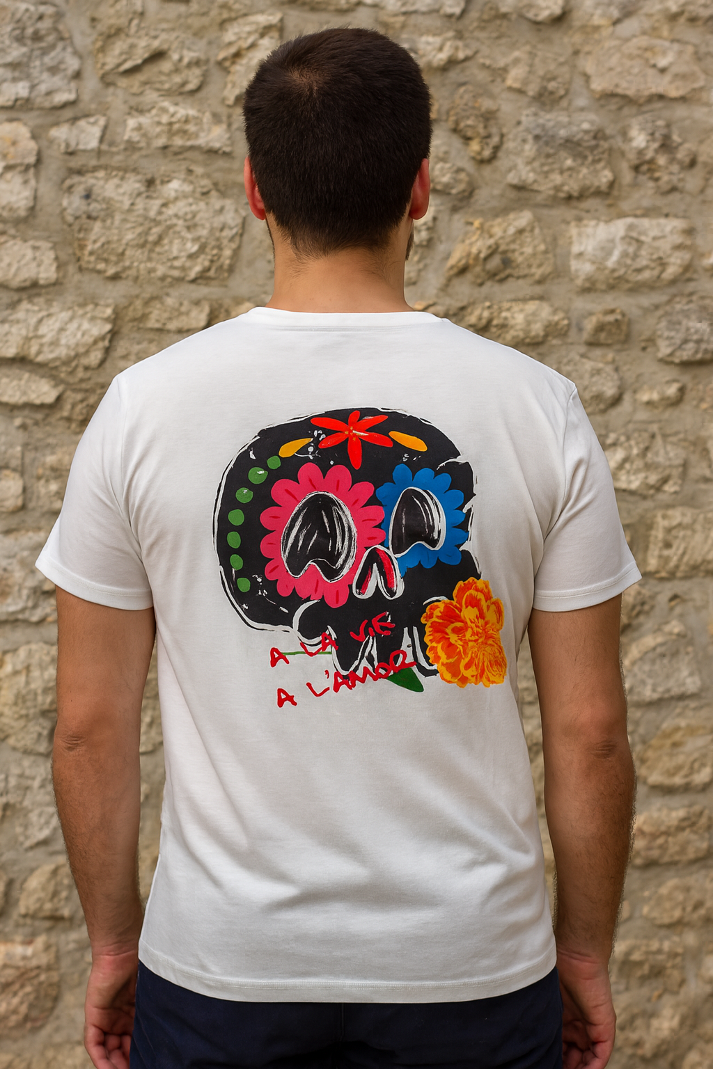 A la vie à l'amor crâne noir