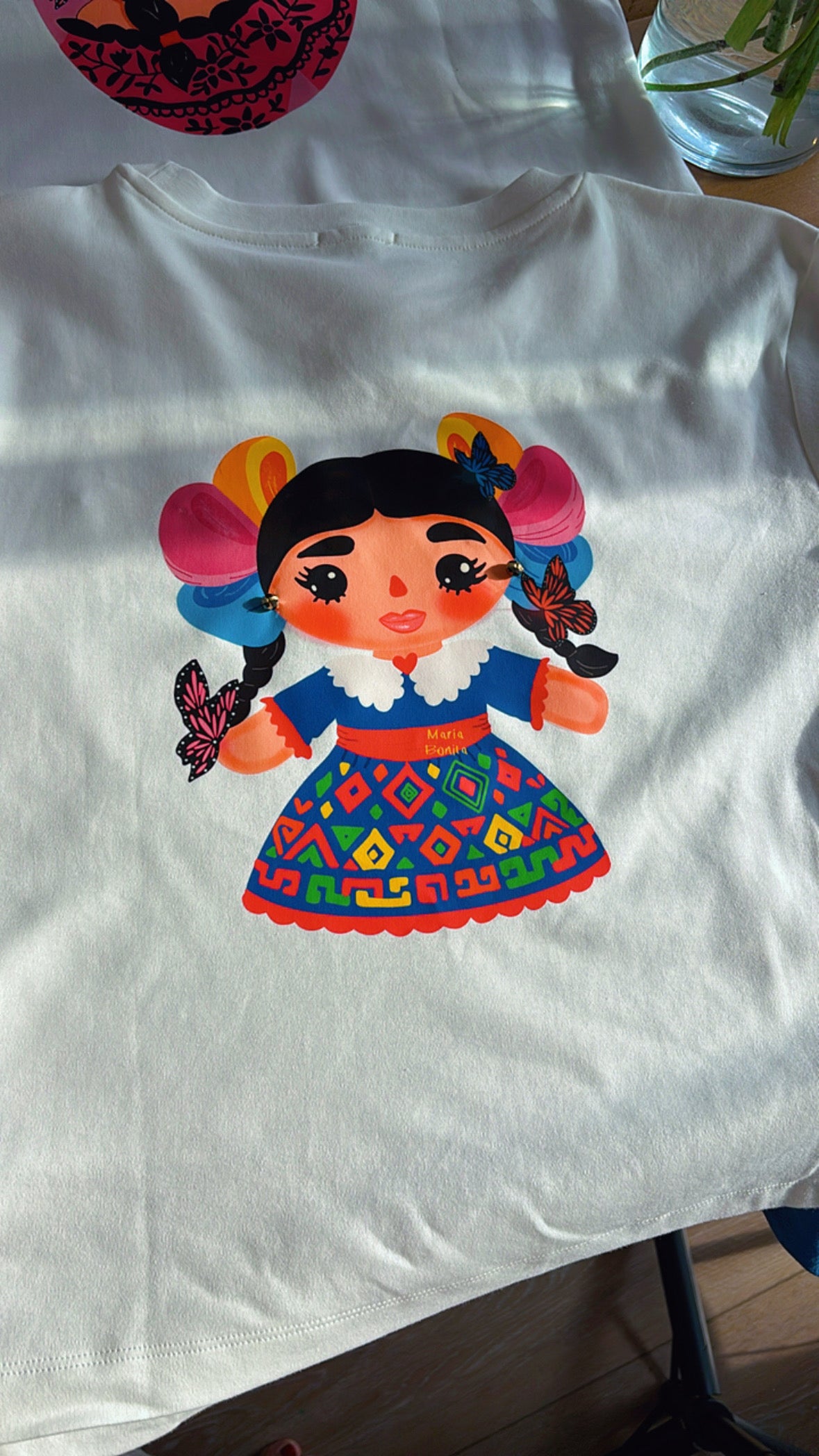 T-shirt Poupée Lele imprimé devant et derrière sans appliques