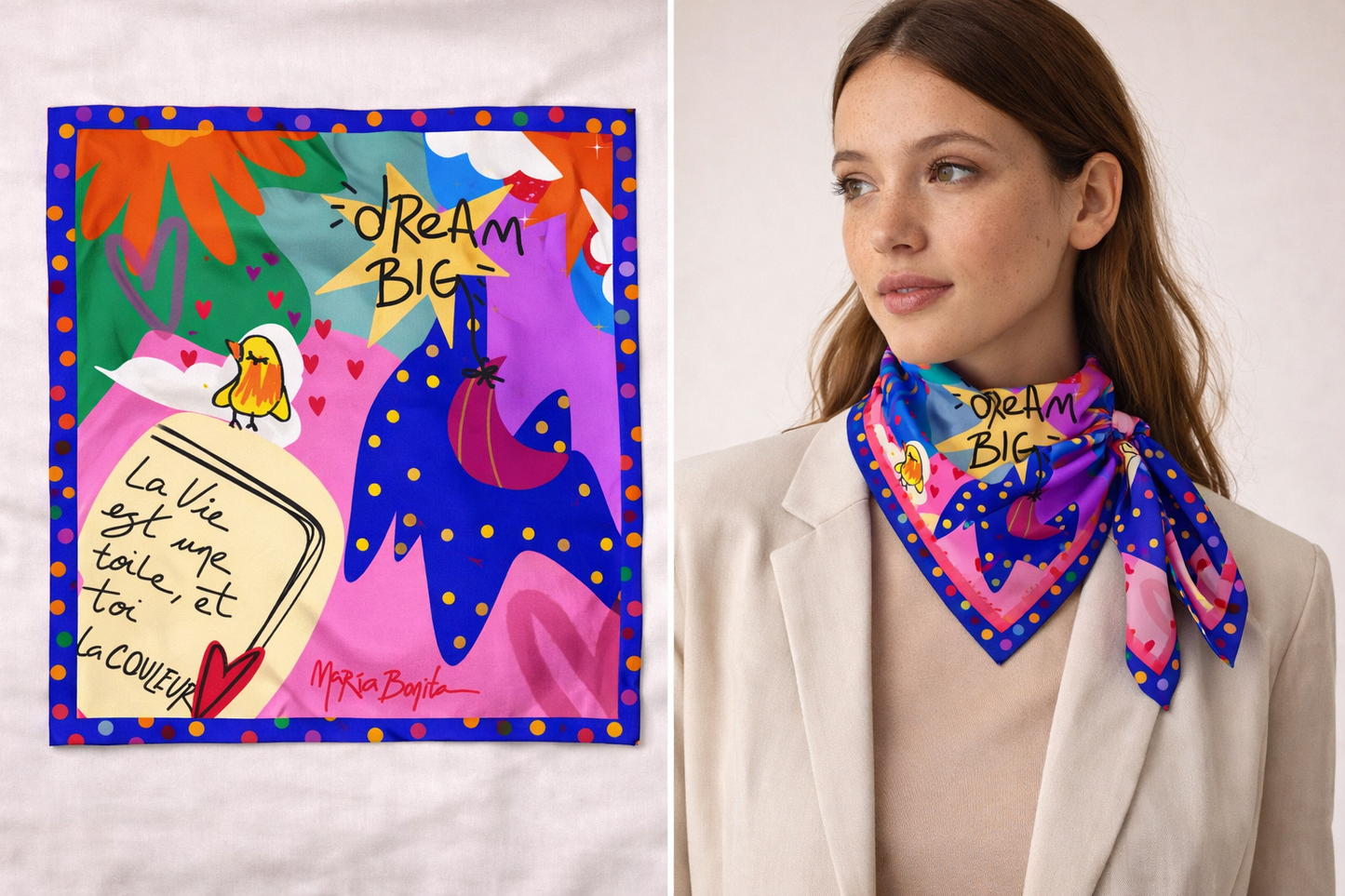 Foulard "L'Art de vivre"