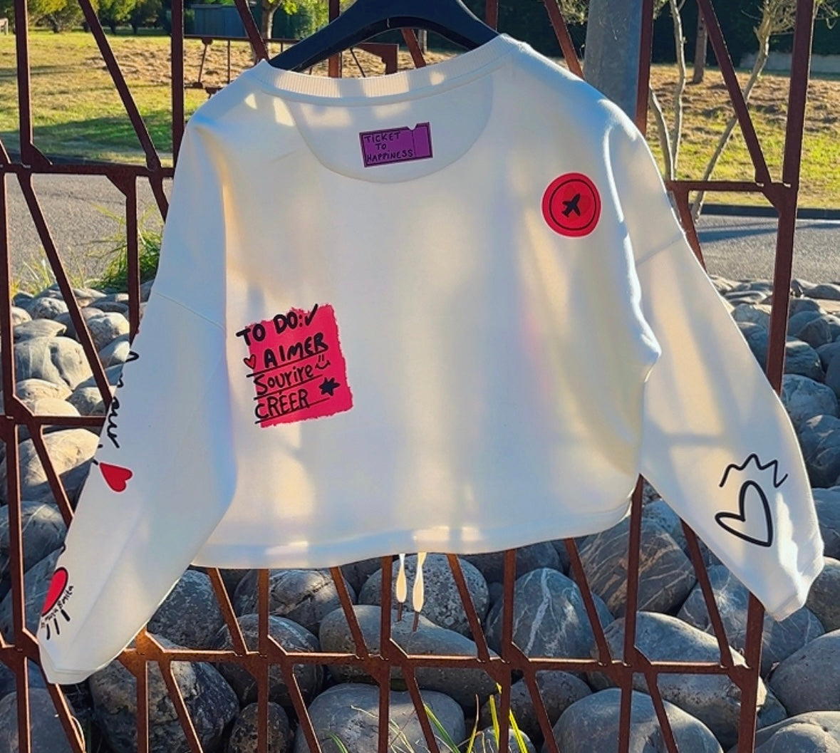 Sweat Shirt +Amour black