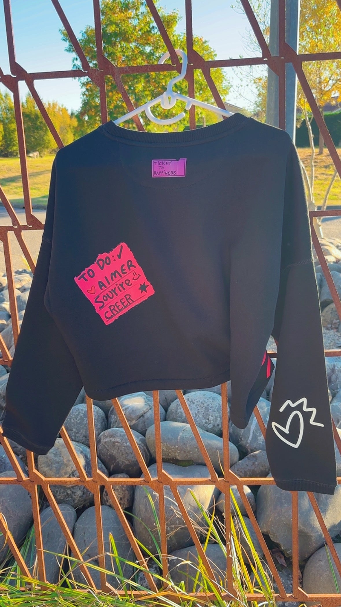 Sweat Shirt +Amour black