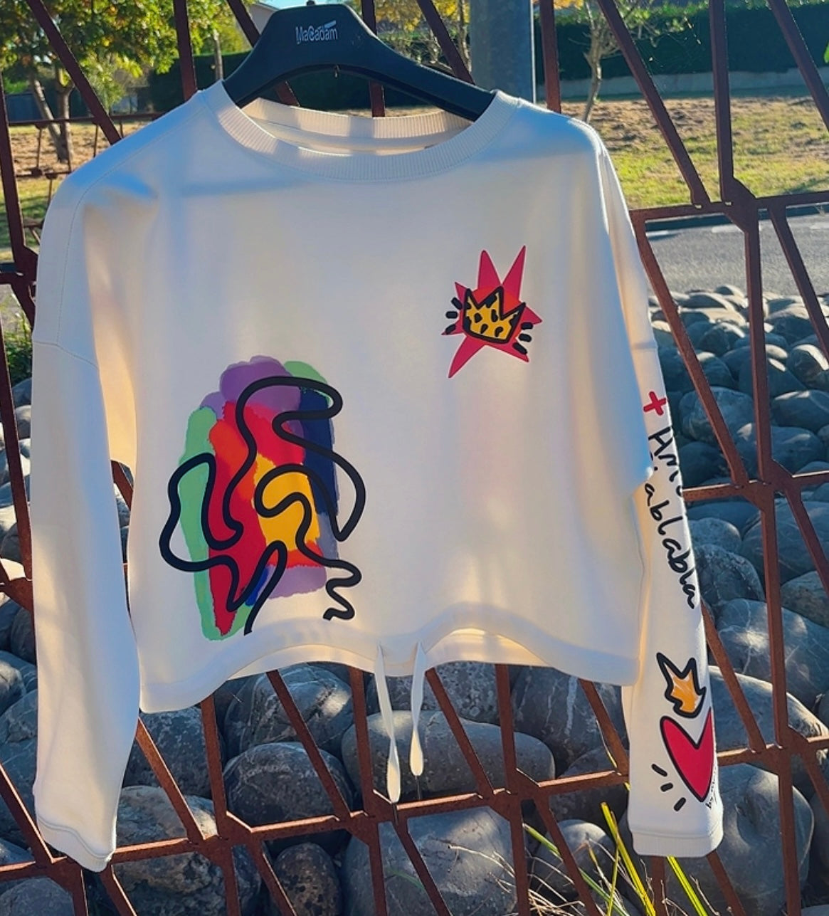 Sweat Shirt +Amour black