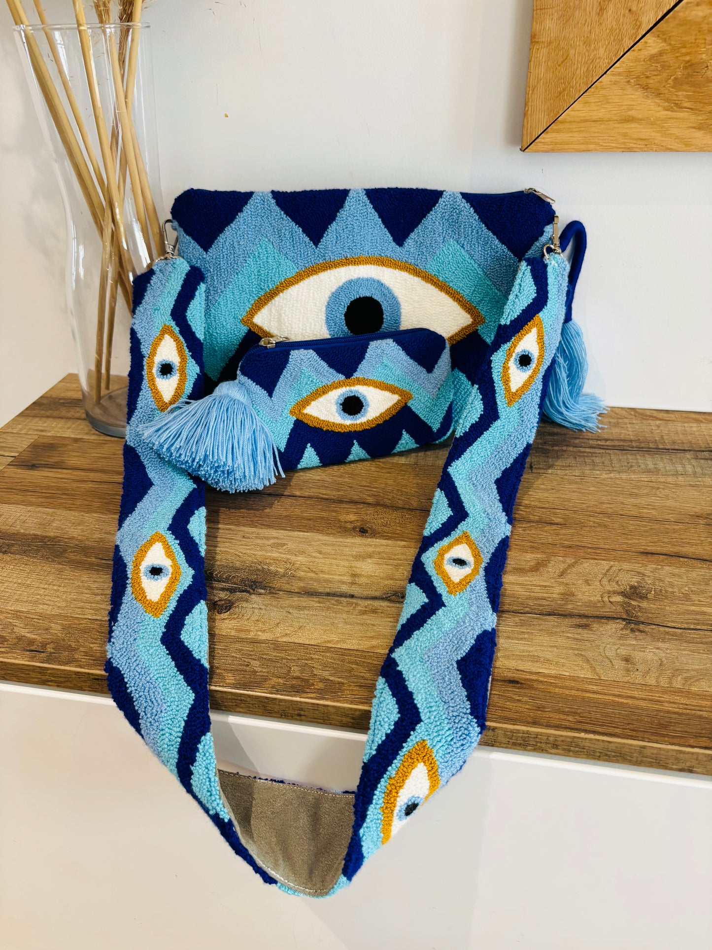 Modèle "Mer" - Sac Punch Needle