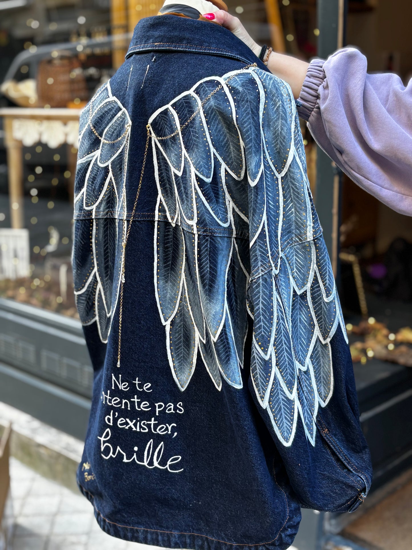 Veste personnalisée "ailes d'ange"