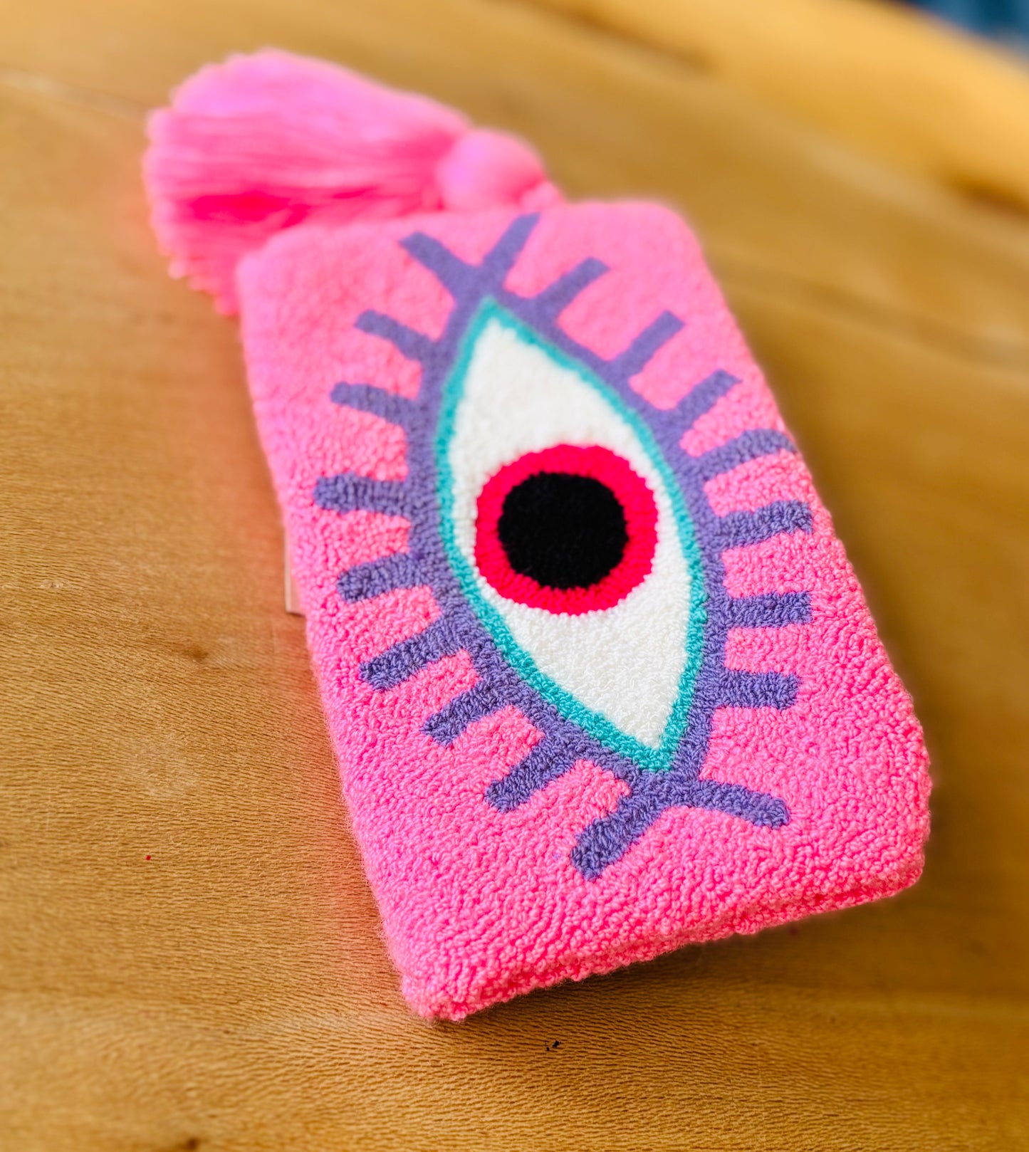 Modèle "Rose" -Porte monnaie Punch Needle