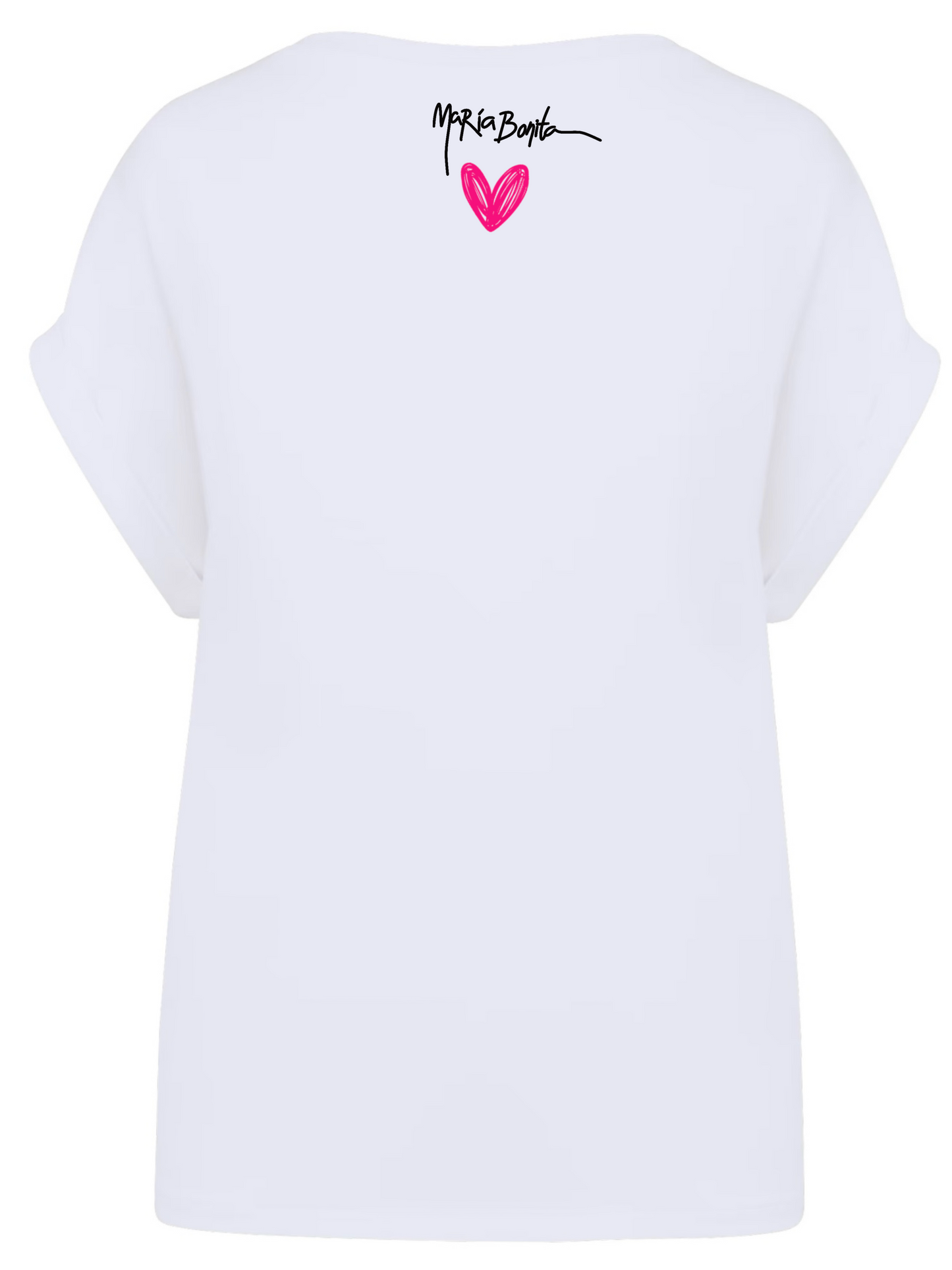T-shirt manches à revers "Dulce vida"