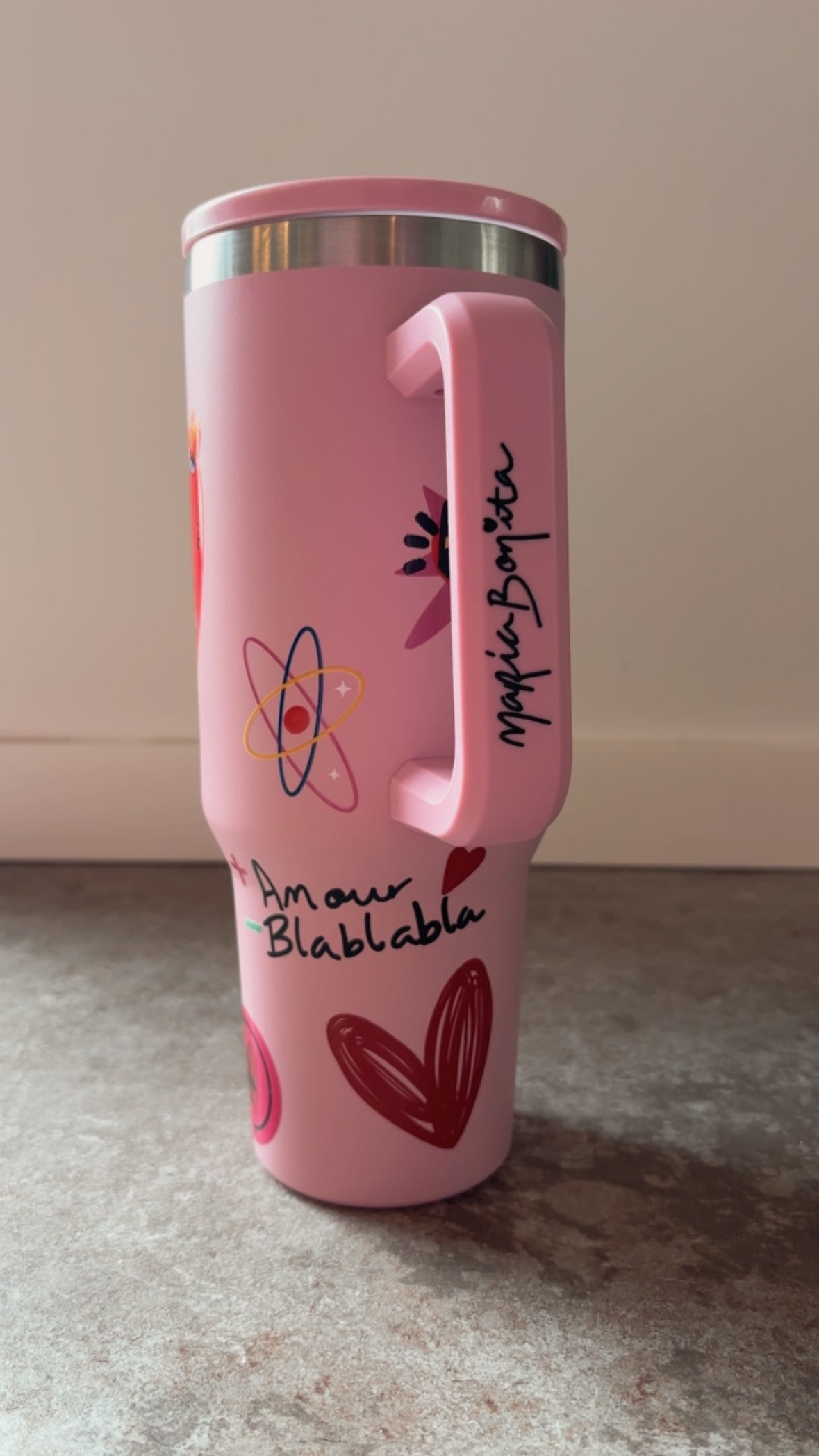 Gourde isotherme personnalisée 1,2 L – Stickers waterproof