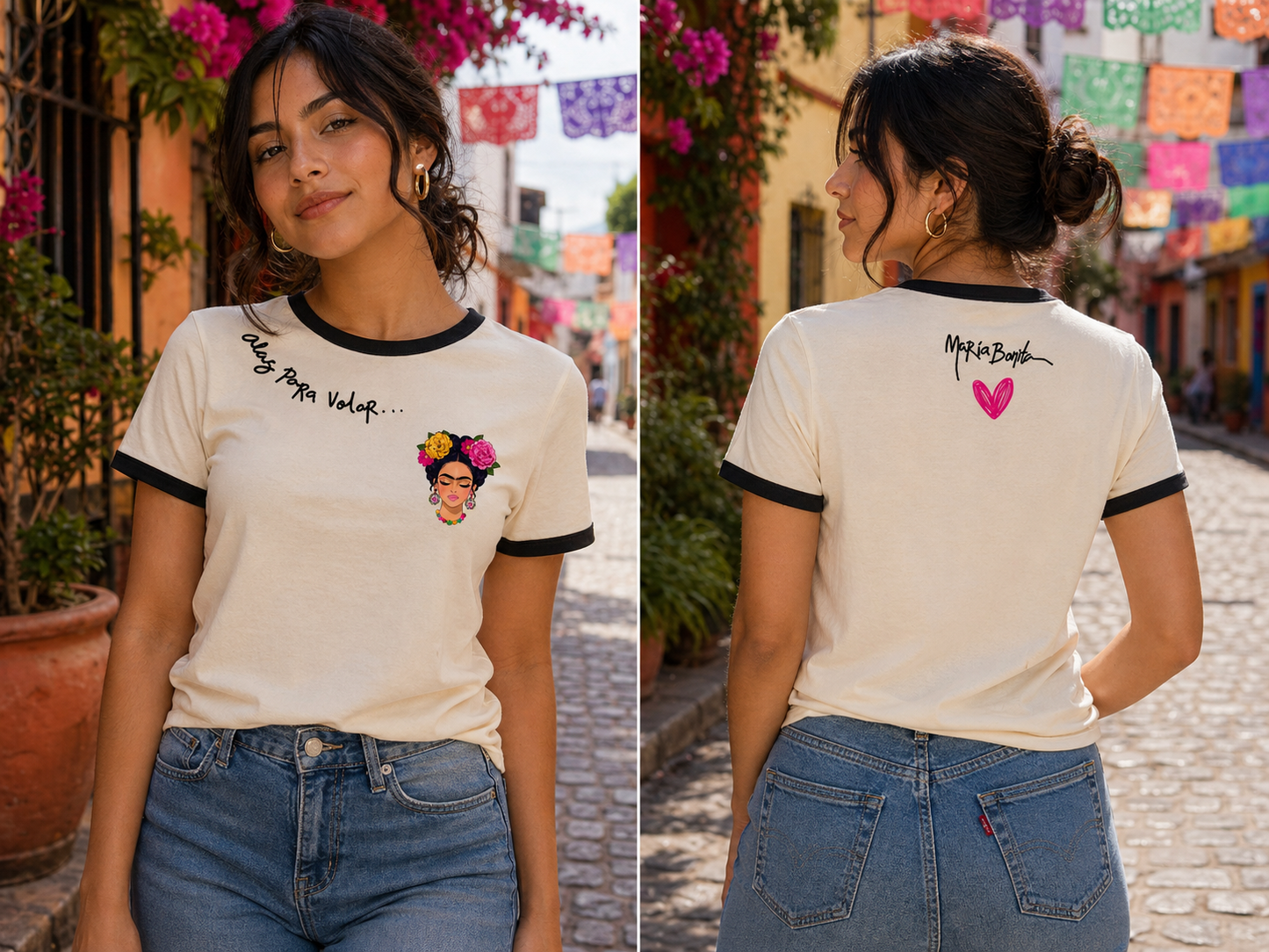T-shirt regular fit "Rebel bonita"