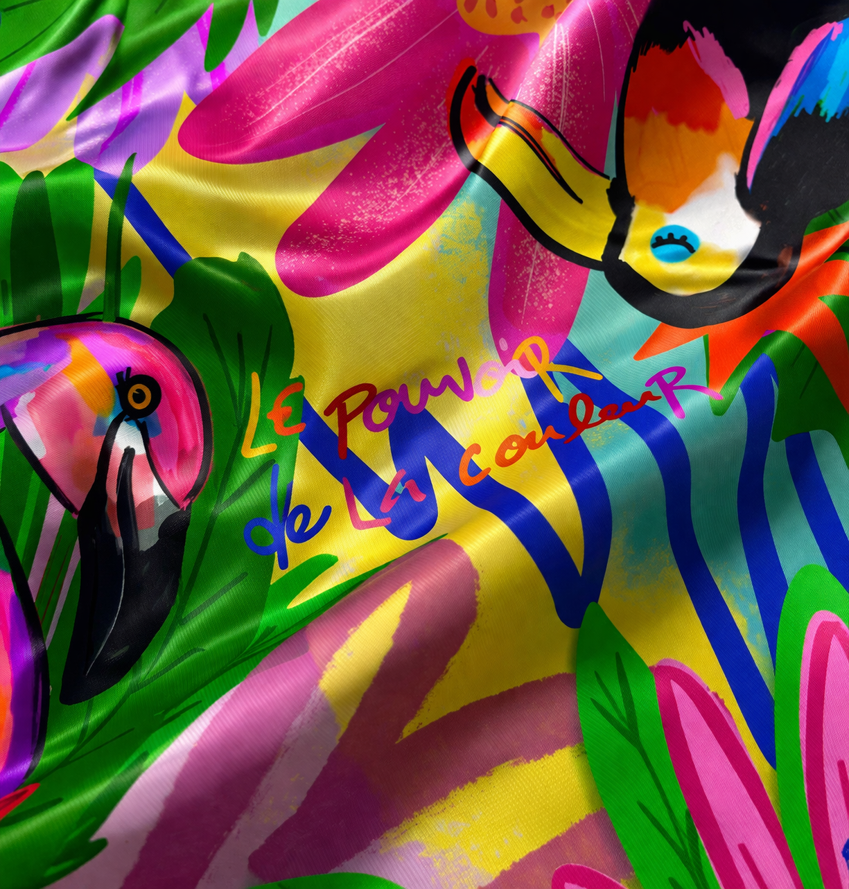 Foulard "El jardín tropical de María Bonita"