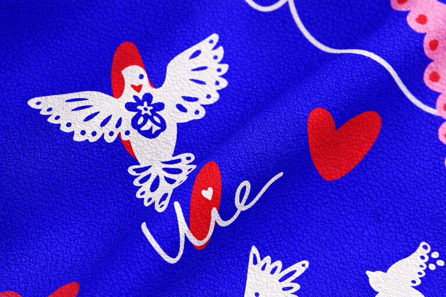 Foulard "Le coeur en vol"
