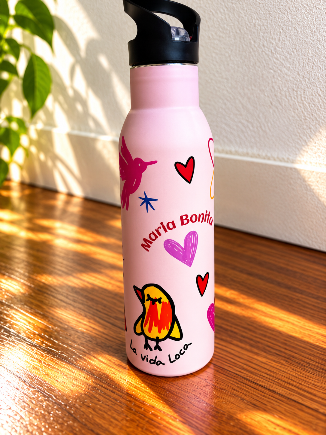 Gourde isotherme personnalisée 0,5 L  – Stickers waterproof