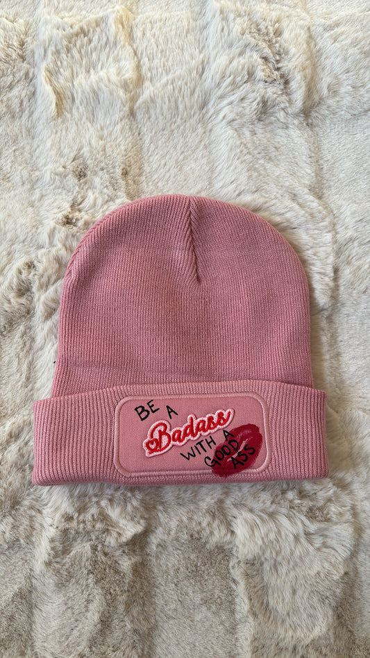 Bonnet rose "badass"