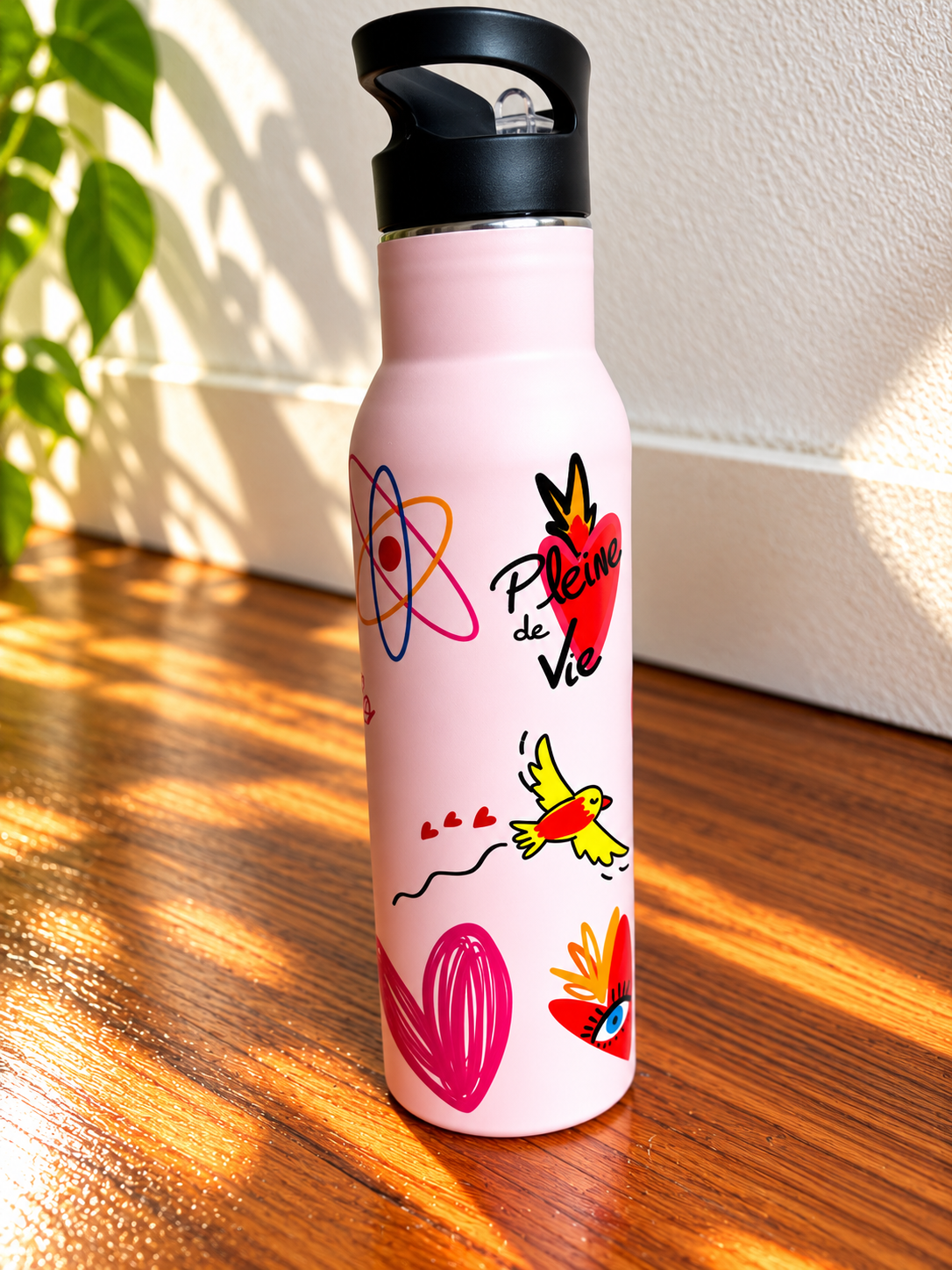 Gourde isotherme personnalisée 0,5 L  – Stickers waterproof