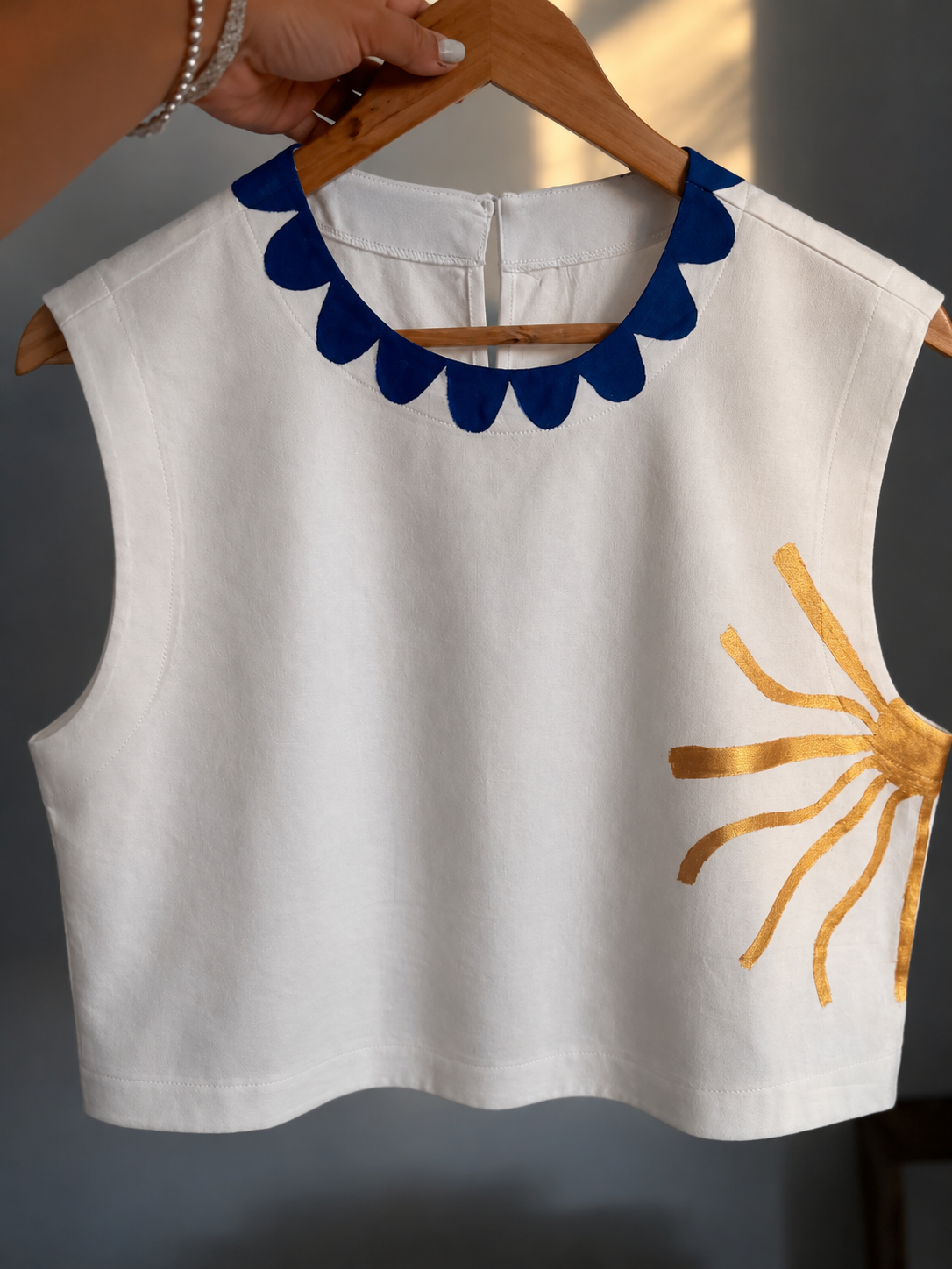Haut effet lin "Soleil"