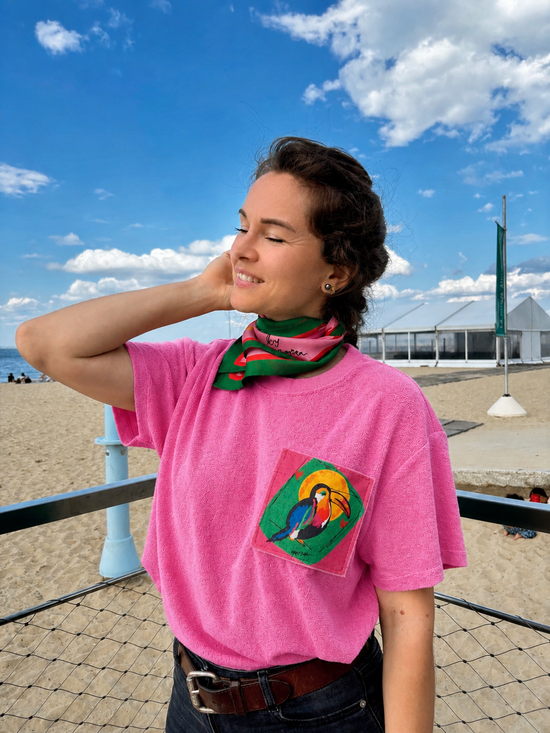 T-shirt oversize éponge "Tucán"