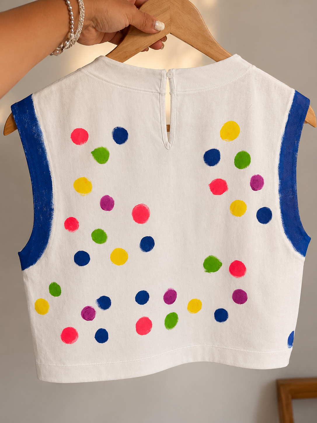Haut effet lin "confeti"