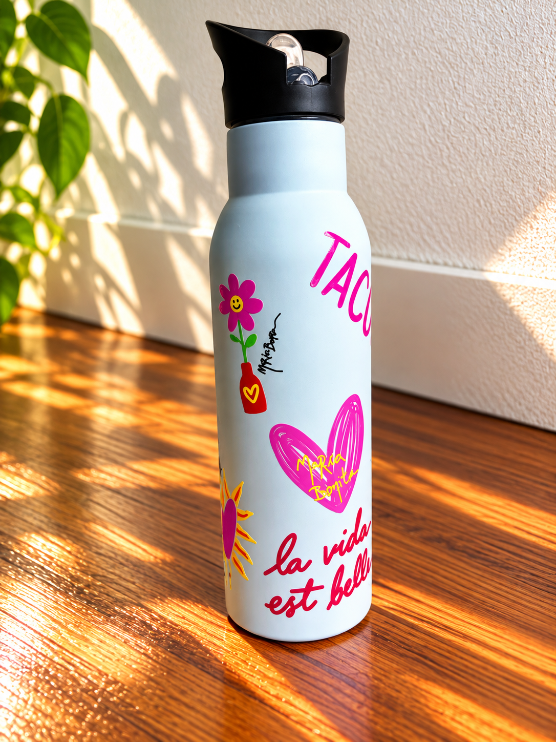 Gourde isotherme personnalisée 0,5 L  – Stickers waterproof