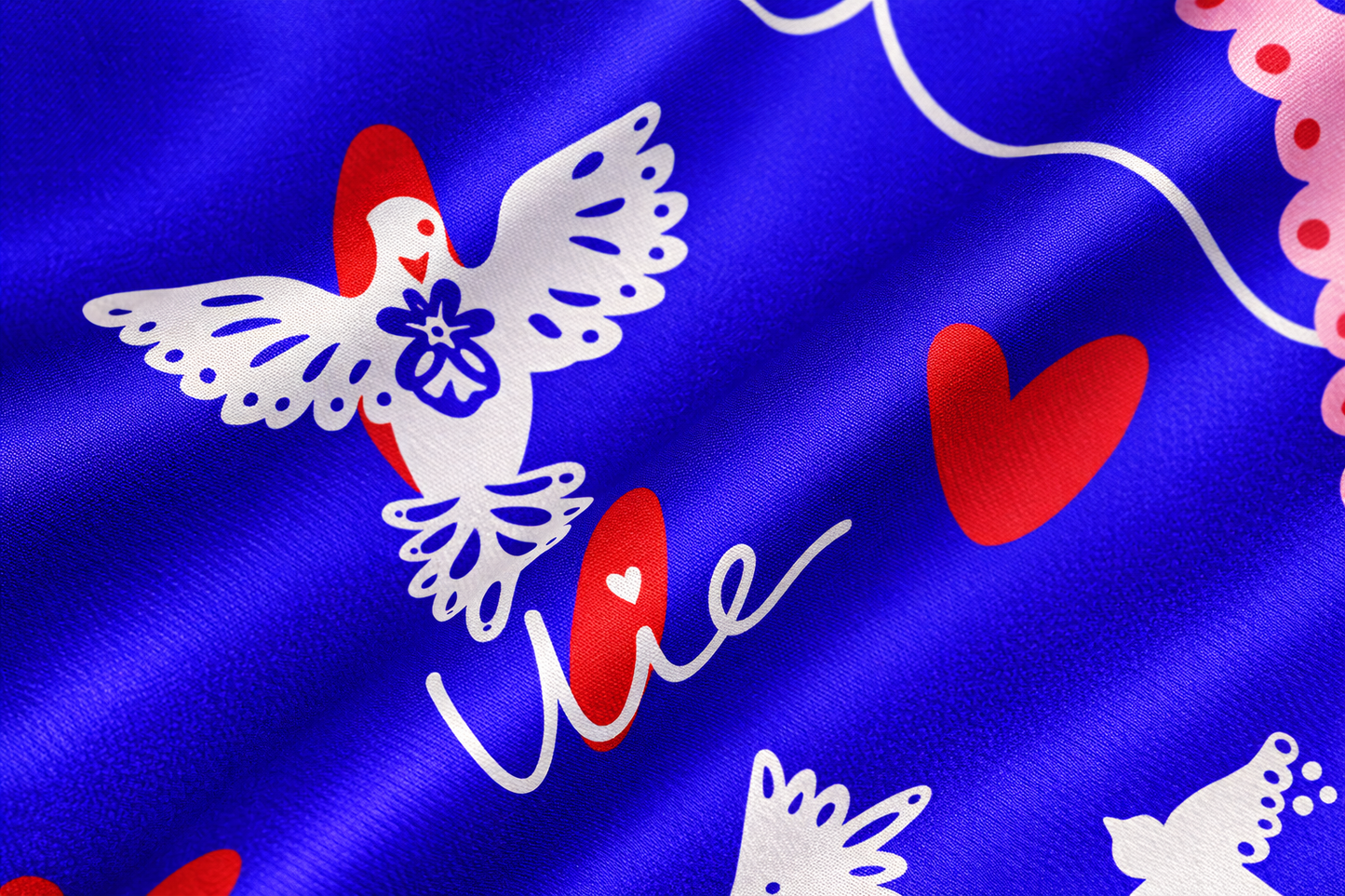 Foulard "Le coeur en vol"
