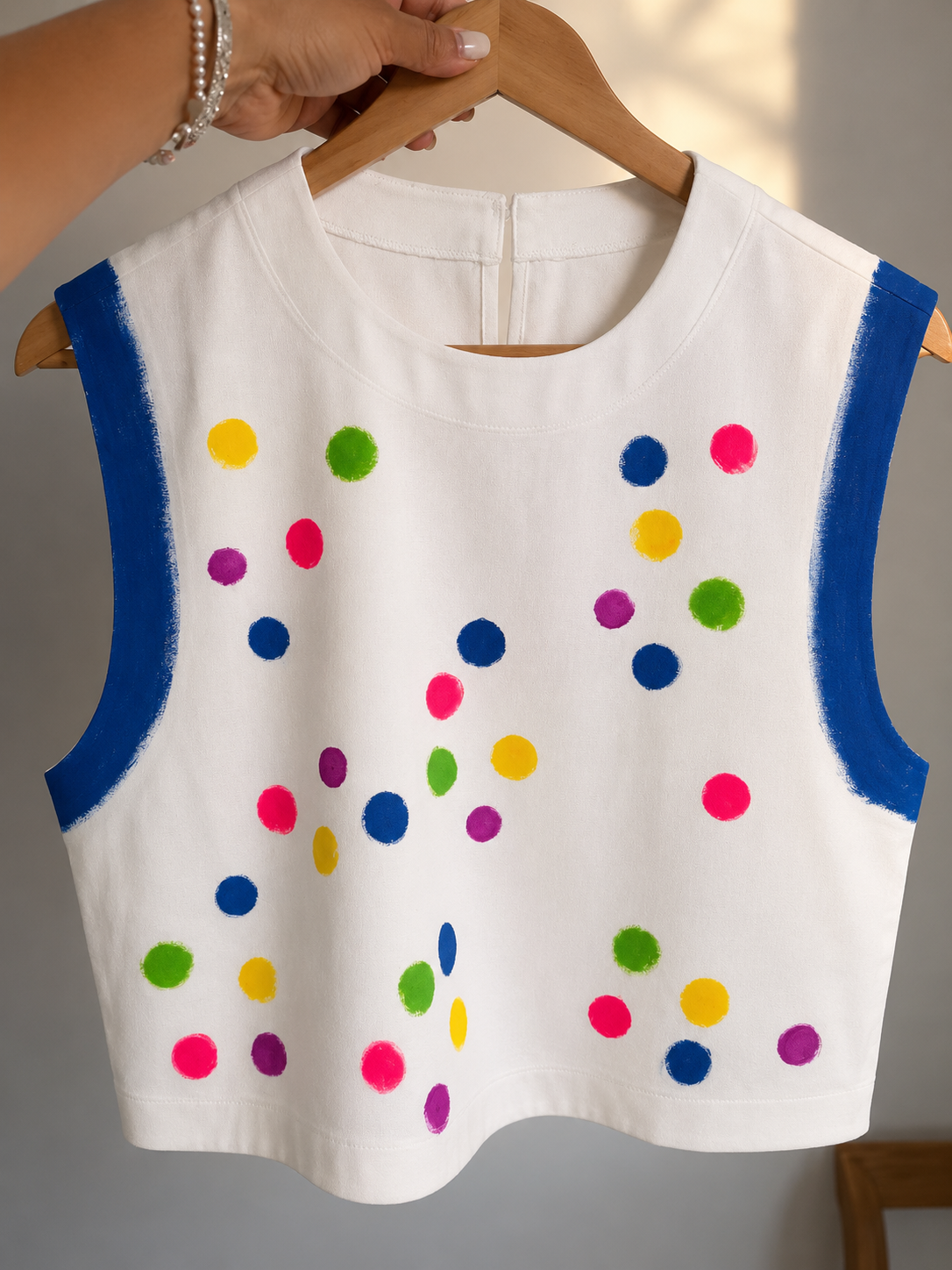 Haut effet lin "confeti"