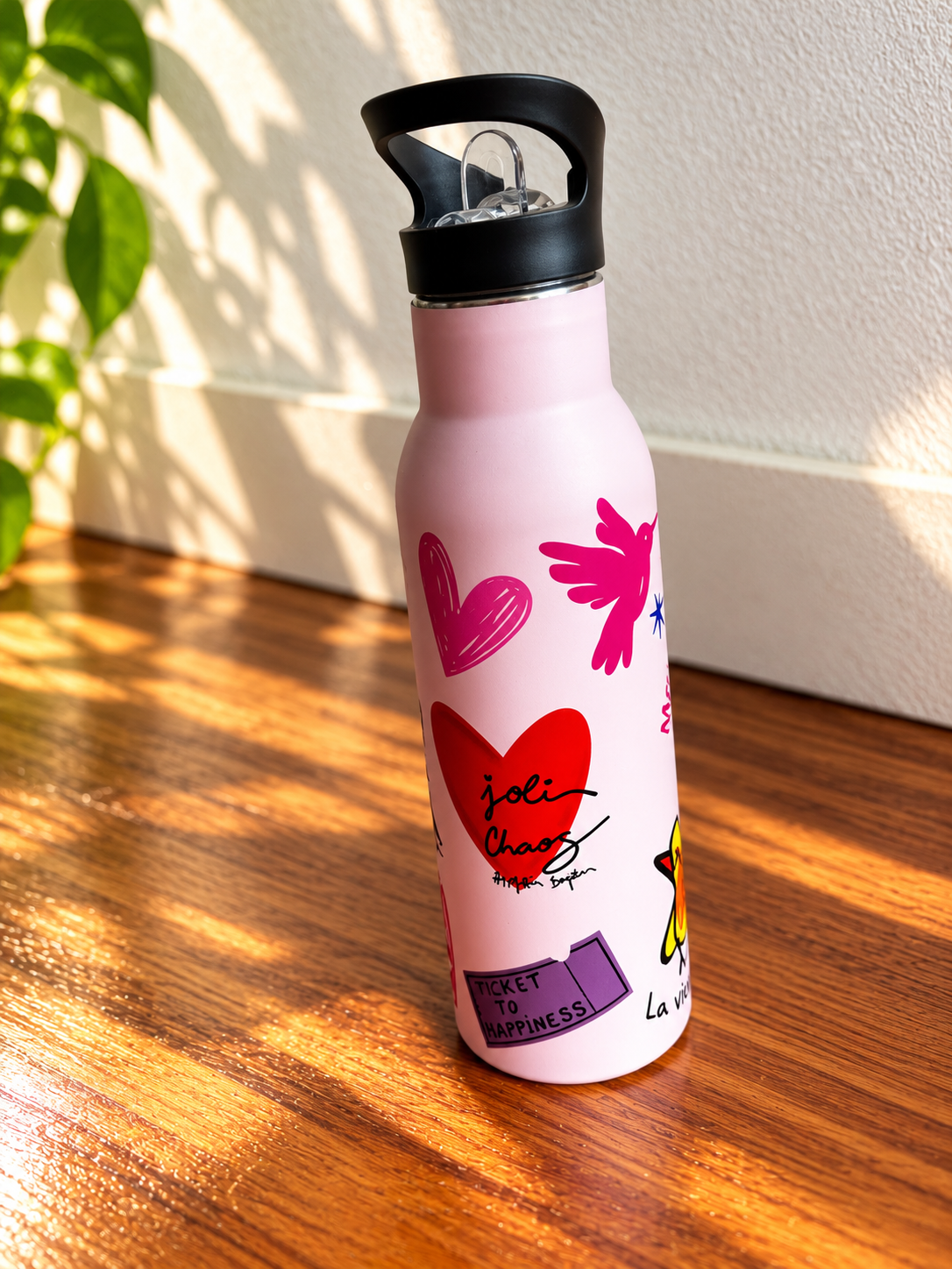 Gourde isotherme personnalisée 0,5 L  – Stickers waterproof