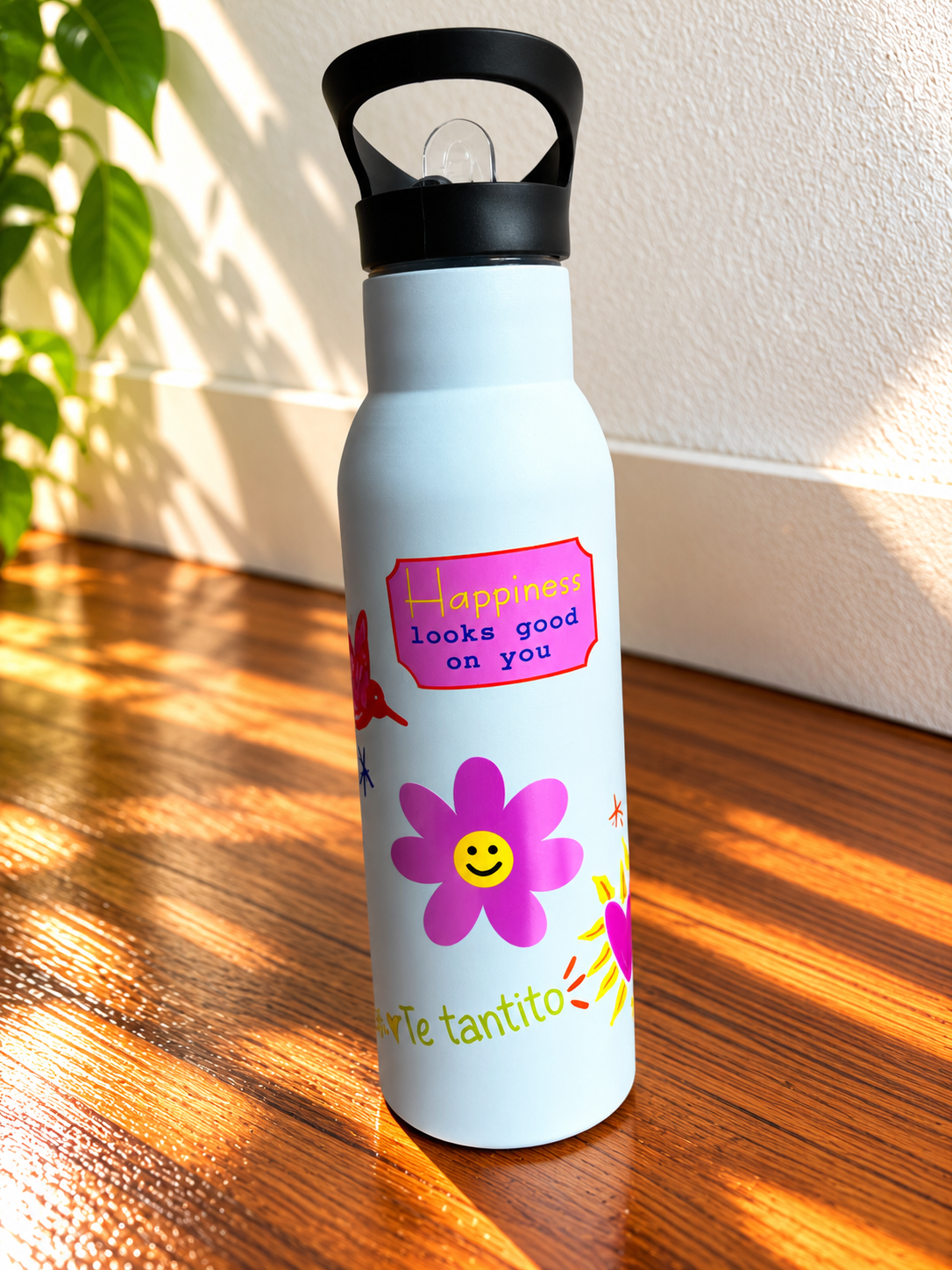 Gourde isotherme personnalisée 0,5 L  – Stickers waterproof