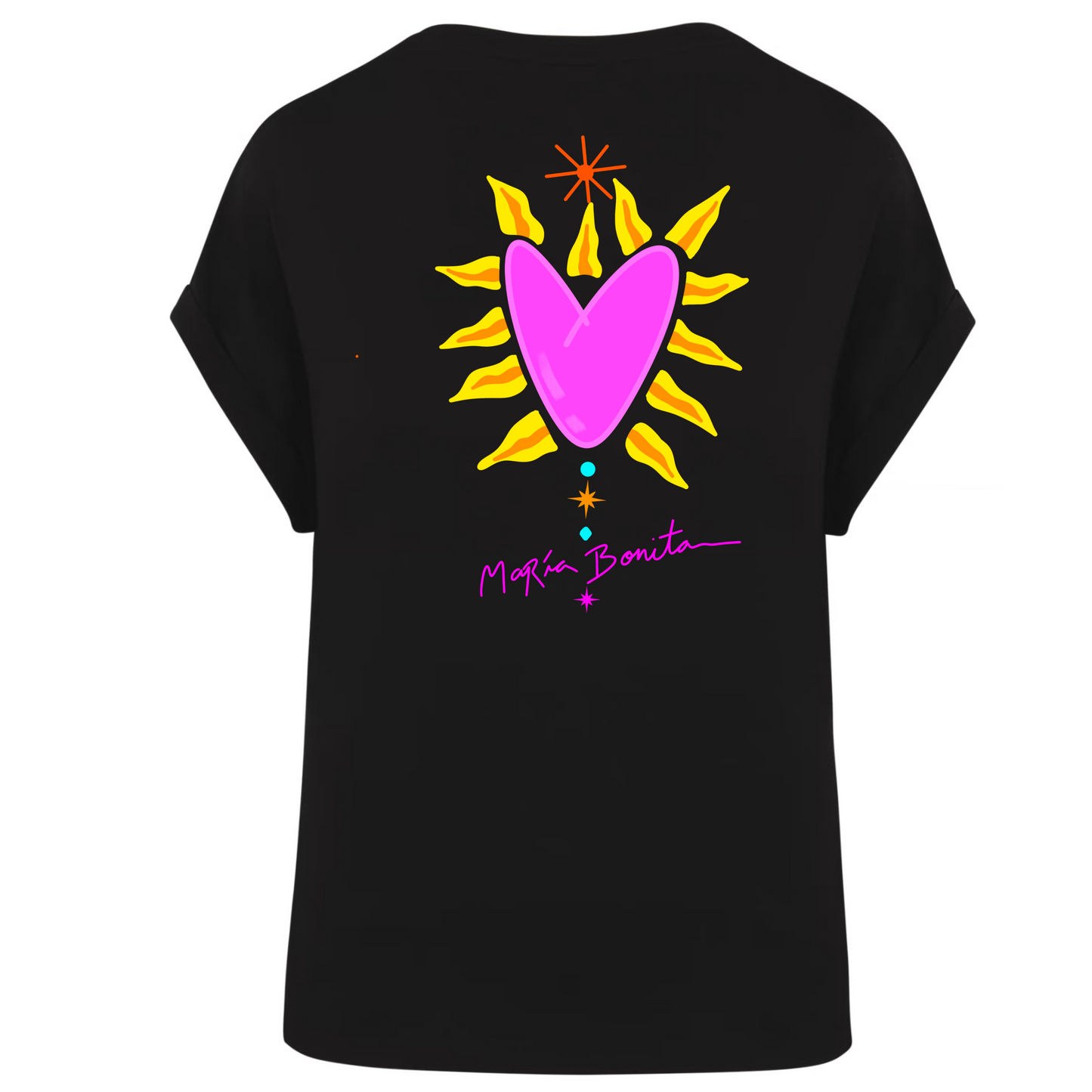 T-shirt manches à revers "Rayonner"