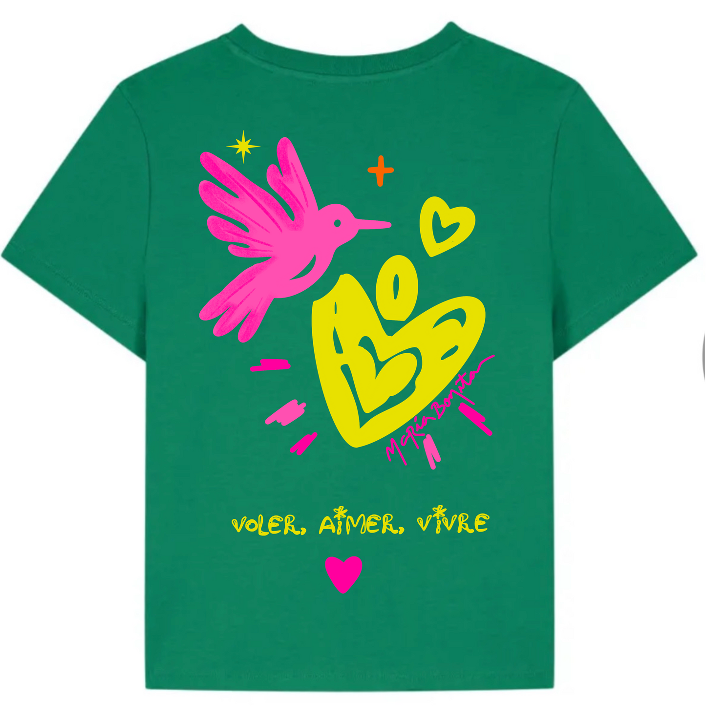 T-shirt Col rond "El vuelo de María"