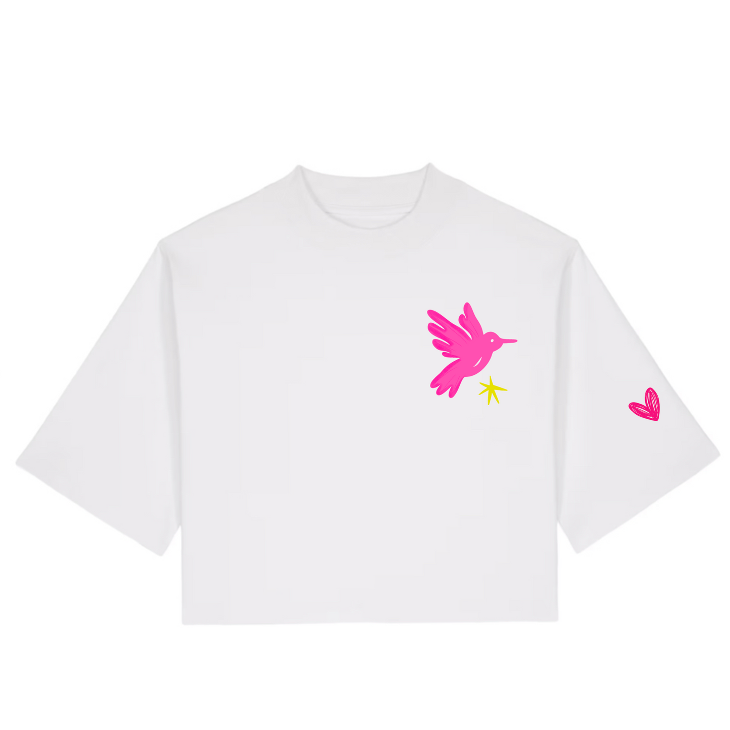 T-shirt Col rond coupe boxy "El vuelo de María"