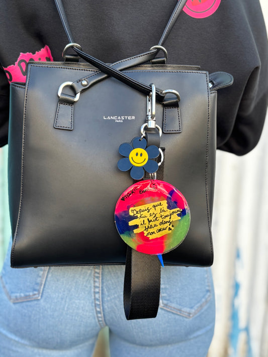 Grigri Porte clé XL "Depuis que tu es là..."