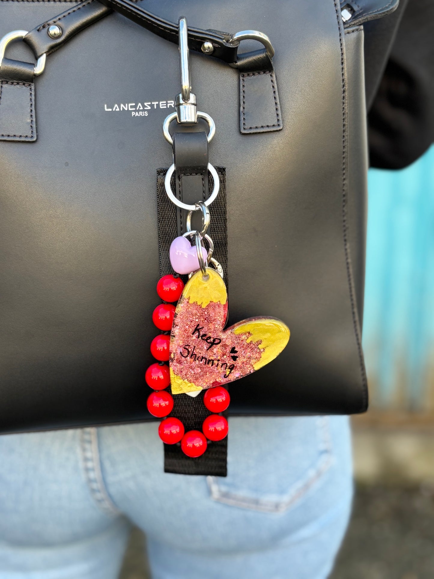 Grigri Porte clé "keep shinning"