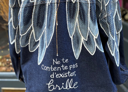 Veste personnalisée "ailes d'ange"
