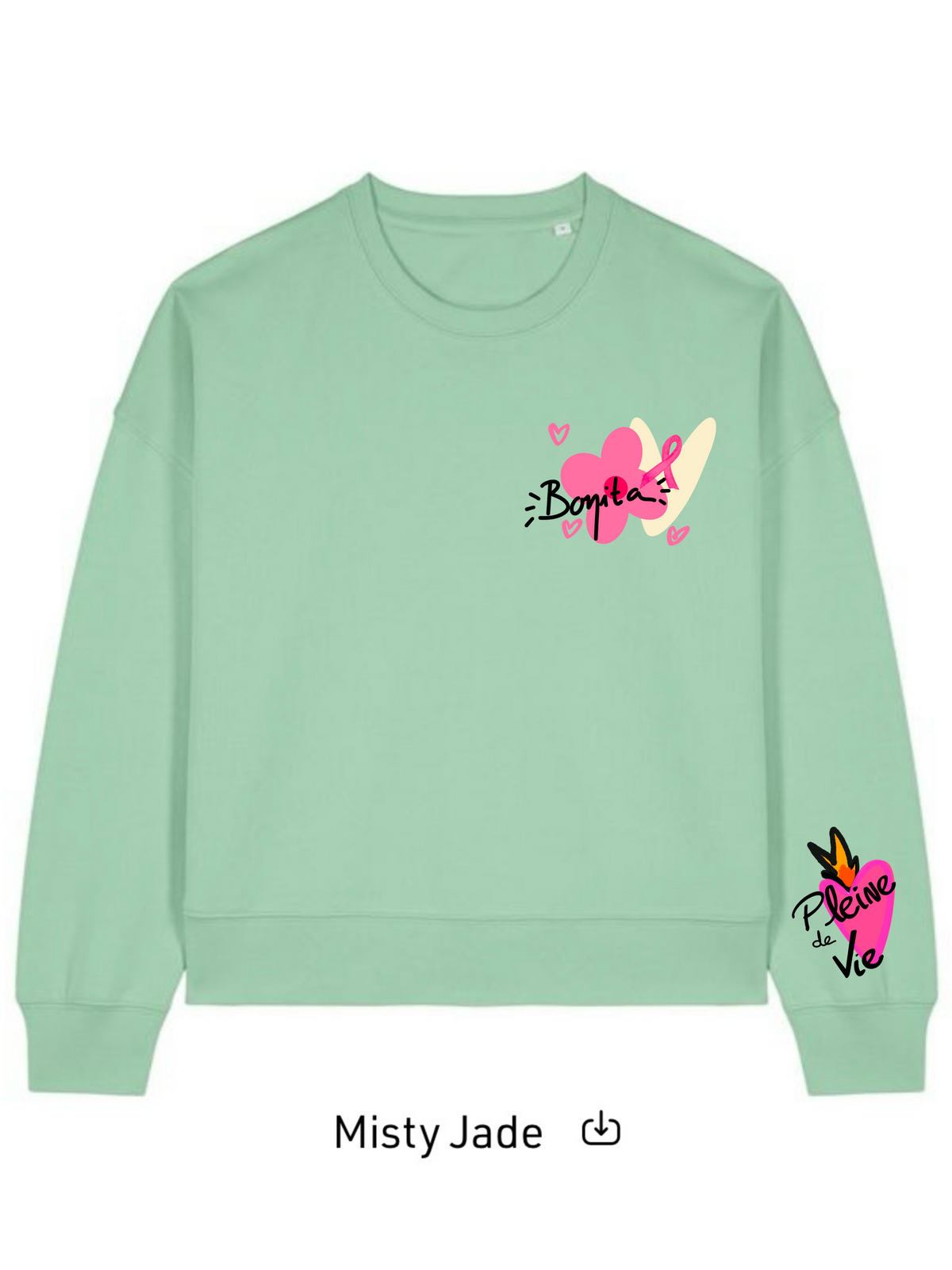 Sweat-Shirt La vie en Rose