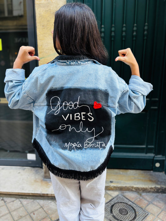 Veste Personnalisée "Good vides only" sur commande