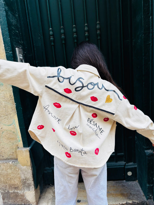 Veste Personnalisée "Bisou" sur commande