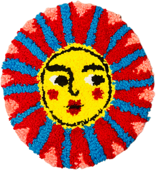 Applique punch needle "Soleil"
