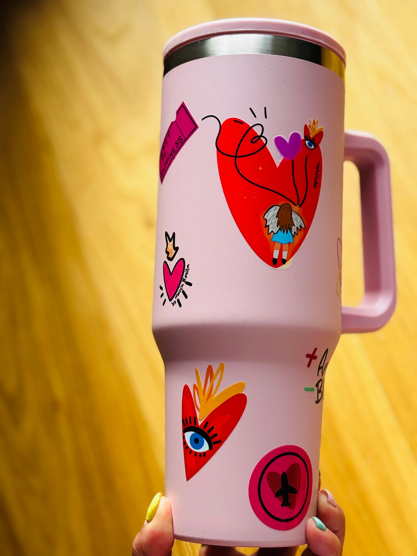 Gourde isotherme personnalisée 1,2 L – Stickers waterproof