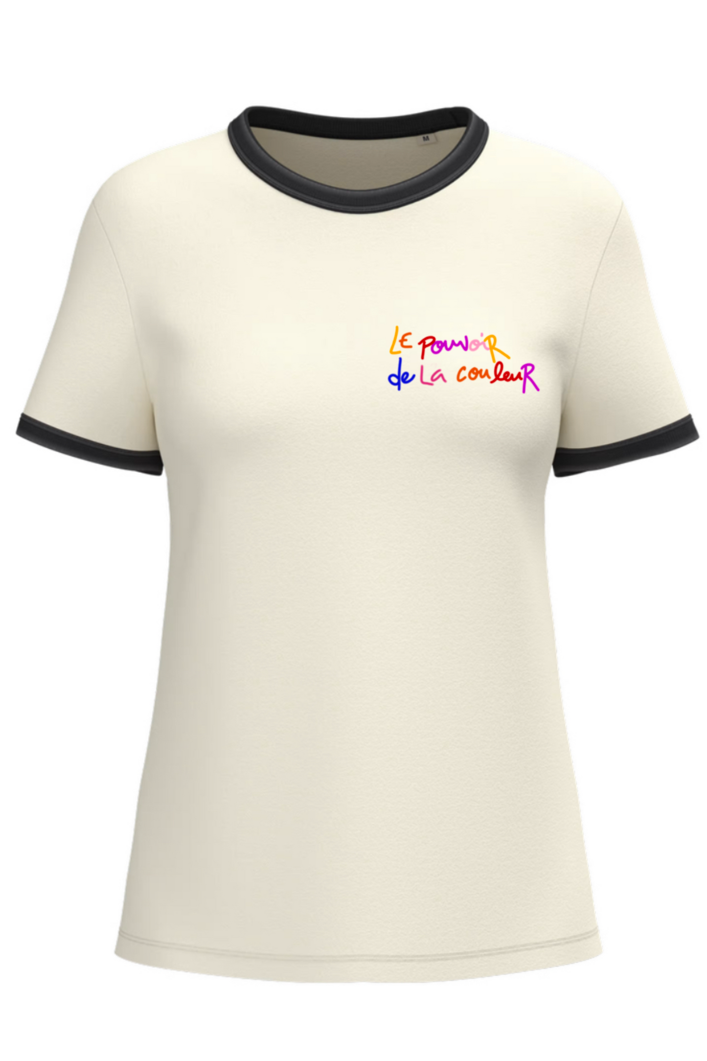 T-shirt regular fit "Le pouvoir de la couleur (flamant rose)"