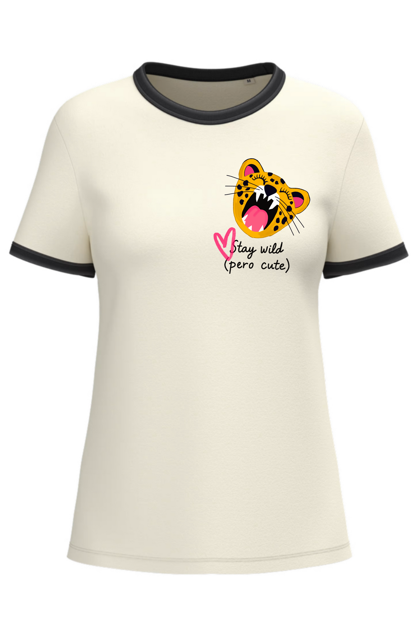 T-shirt regular fit "Stay wild (pero cute)"