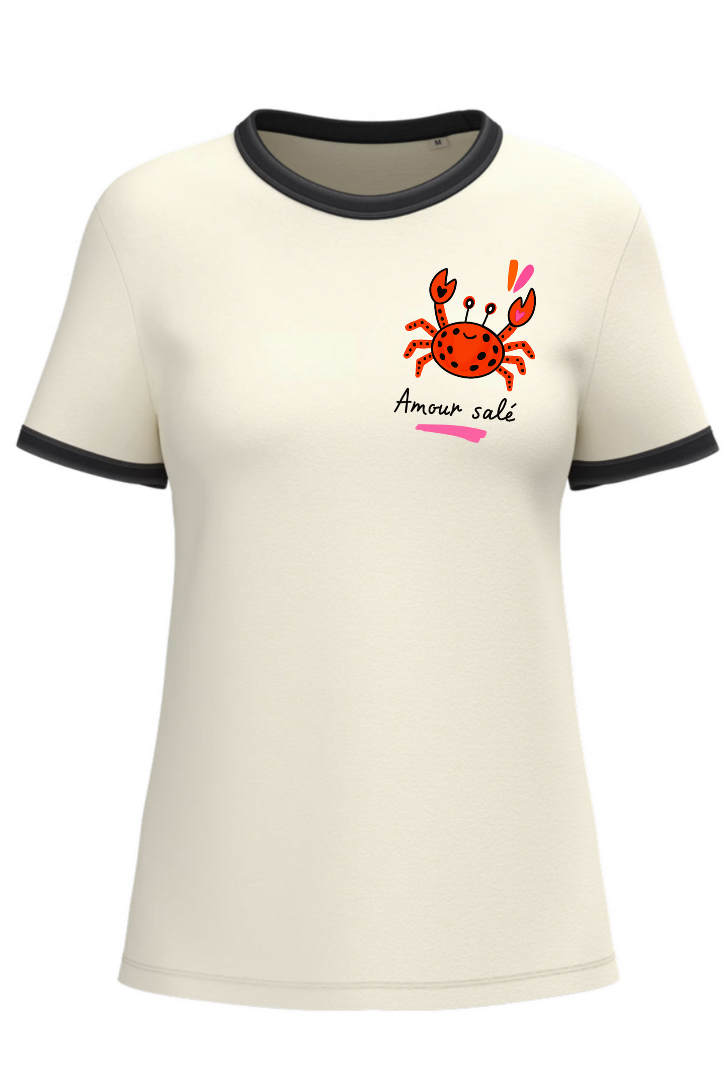 T-shirt regular fit "Amour Salé"