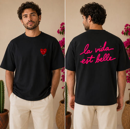 T-shirt Oversize "Vida Bonita" homme