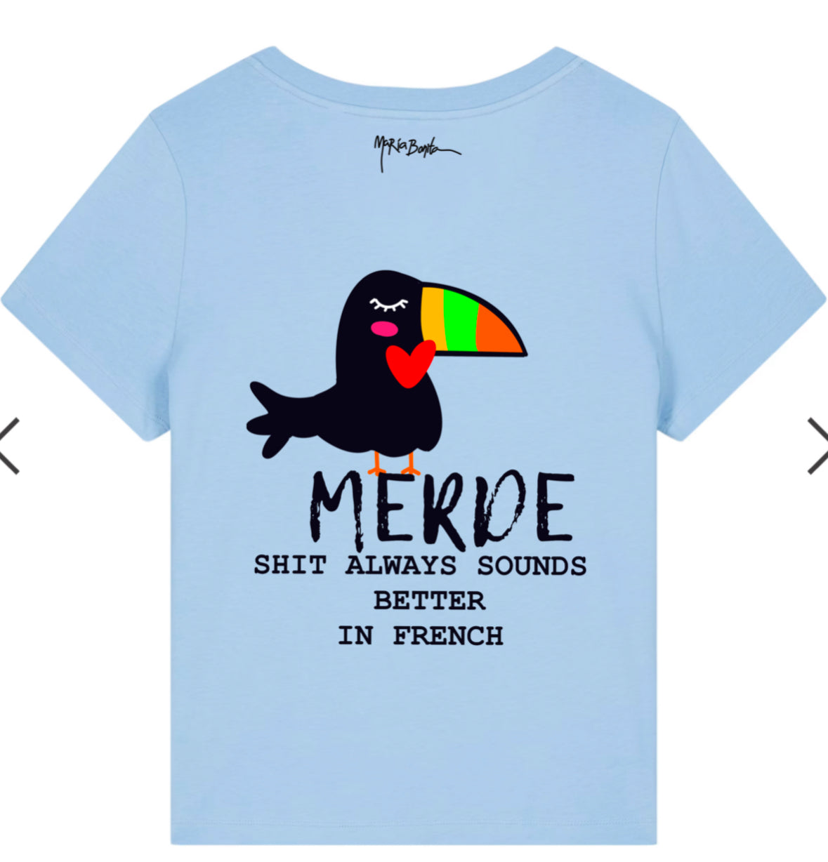 T-shirt Col V "Fun Toucan" femme