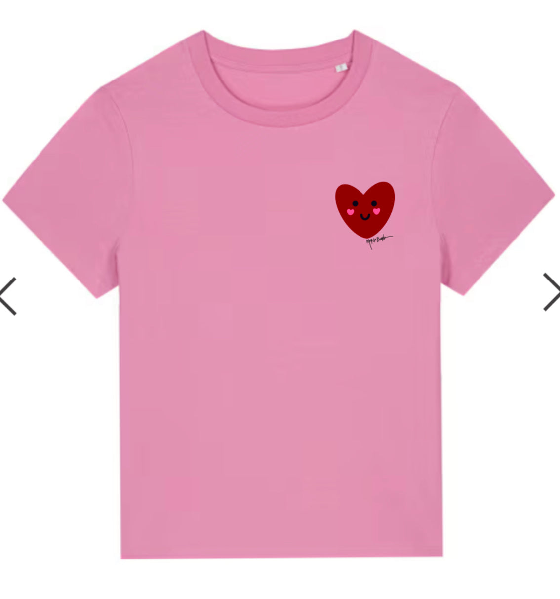 T-shirt Col rond "Amourcito corazón" femme
