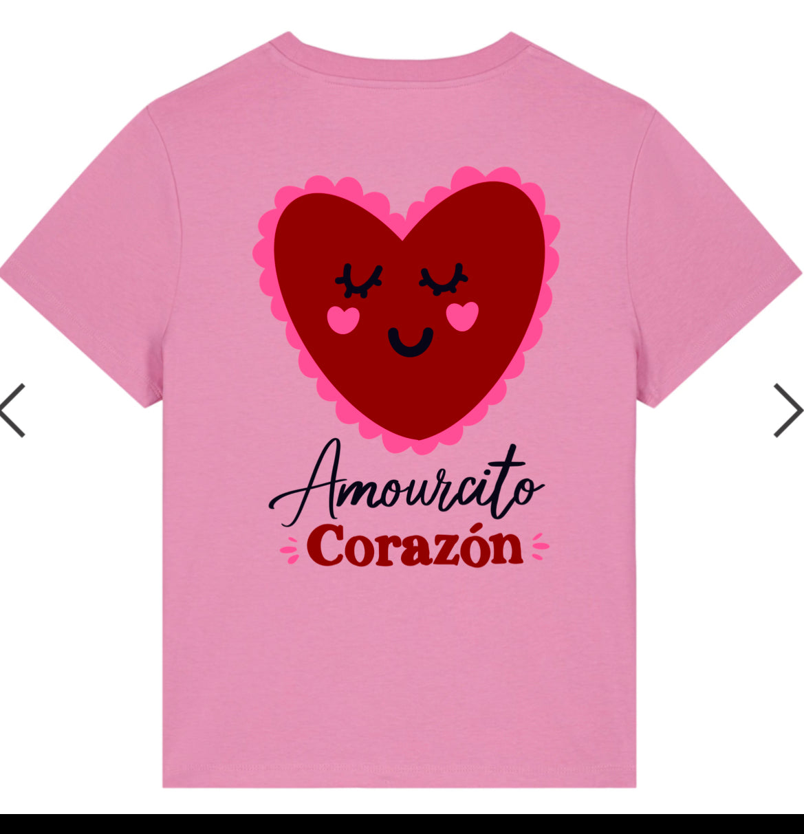 T-shirt Col rond "Amourcito corazón" femme