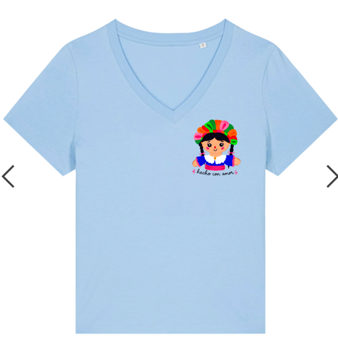 T-shirt Col V "lele forever" femme