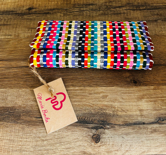 Portefeuille à Boutons-Pression colored squares🌈