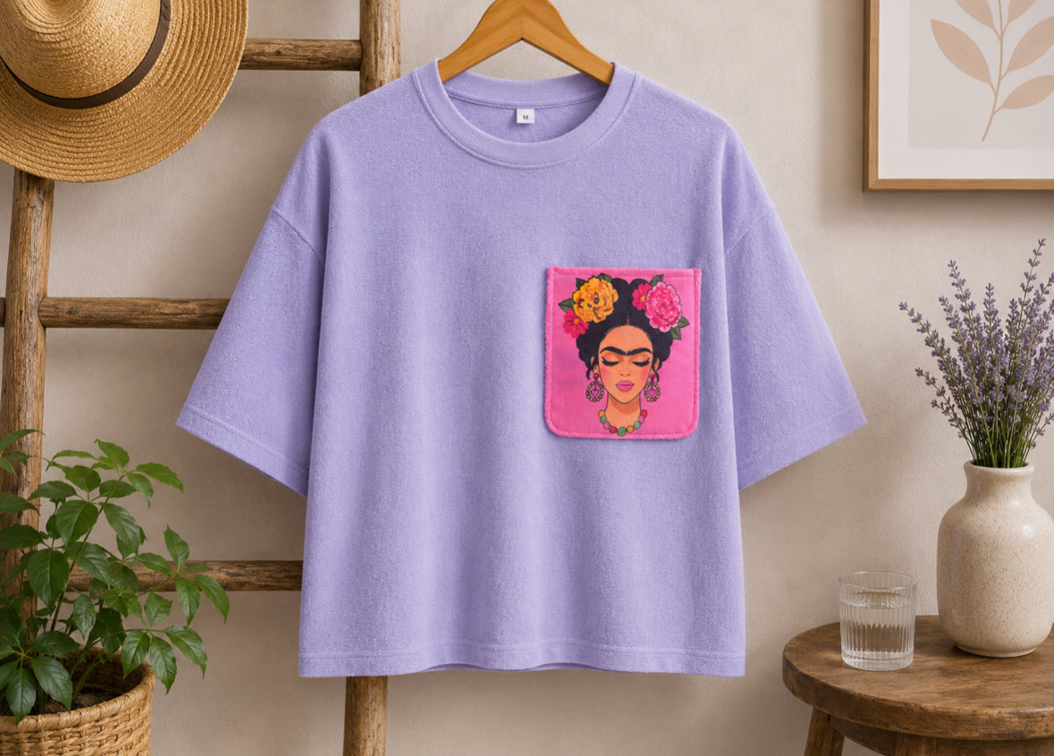 T-shirt oversize éponge "Frida lovers"