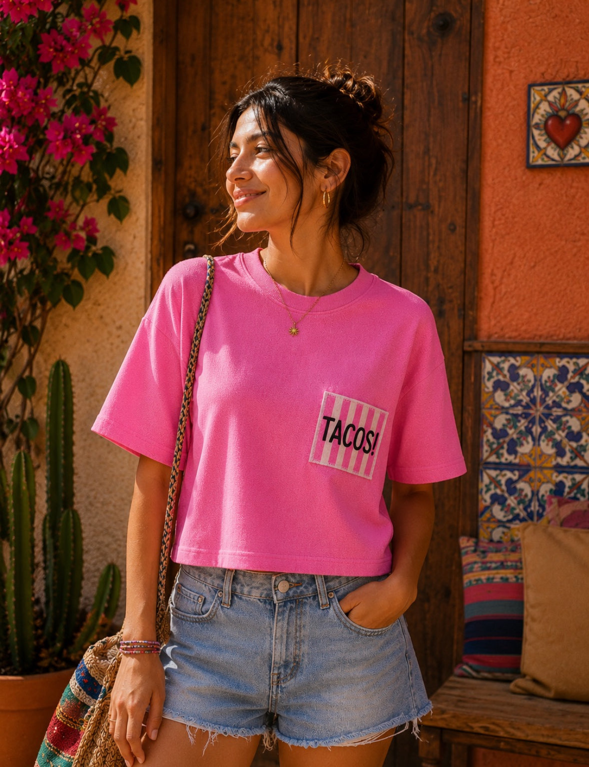 T-shirt oversize éponge "TACOS"