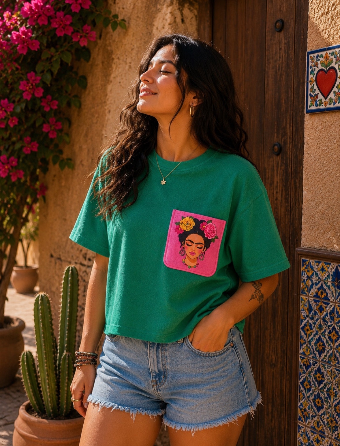 T-shirt oversize éponge "Frida lovers"