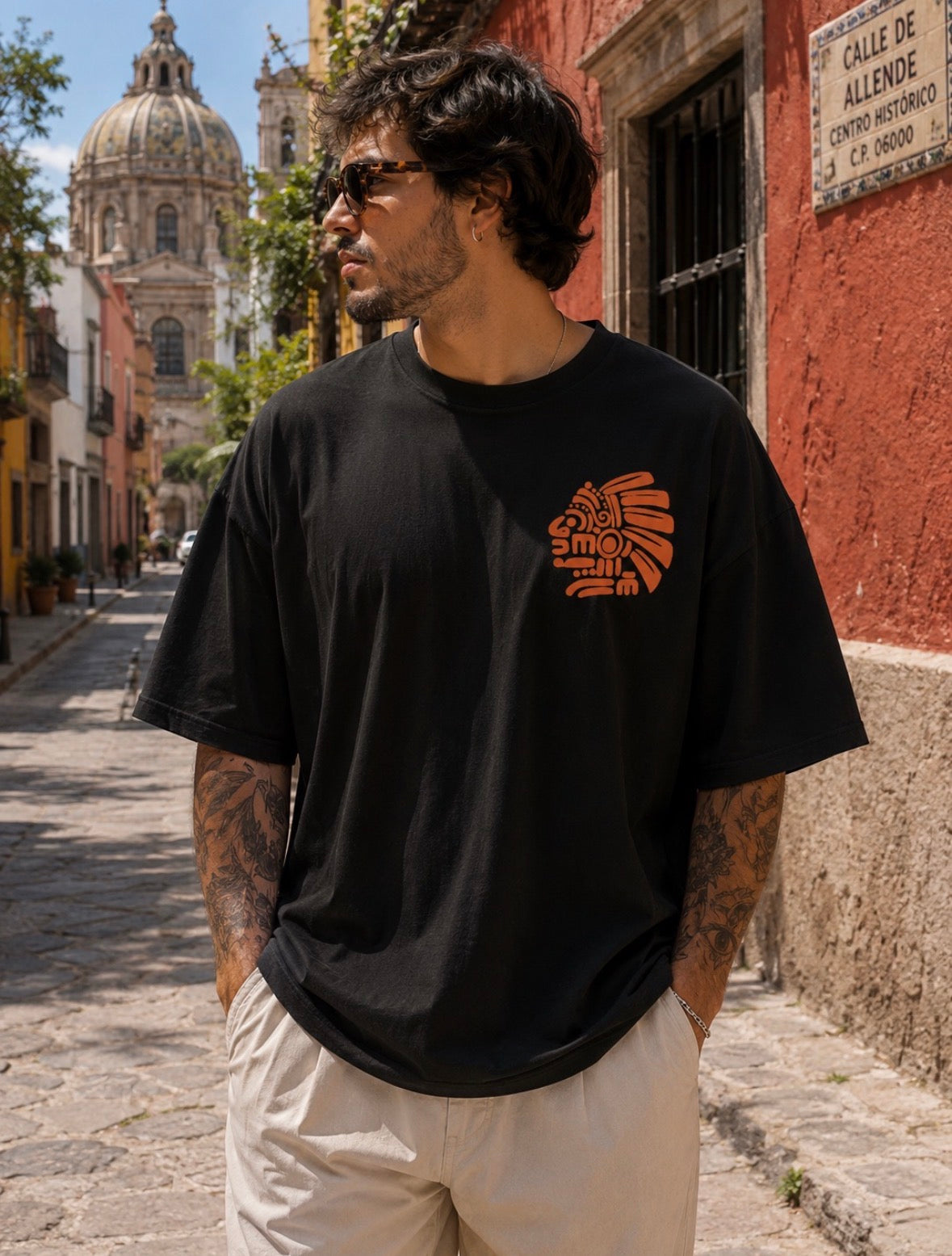 T-shirt Oversize "Ni de aquí, ni de allá" homme